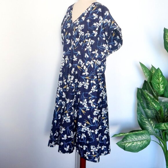 Floral Blue Midi Dress - Picture 8 of 16